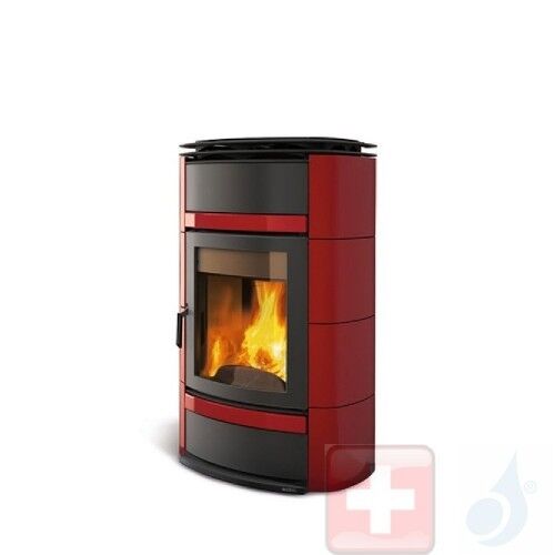 La Nordica Thermoholzöfen Norma S Idro DSA 19.5 kW Keramic Bordeaux serie Thermoholzöfen 7117170 A Extraflame