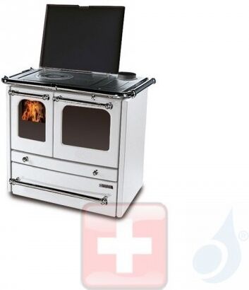 La Nordica Küchenofen Sovrana Evo 2.0 7.5 kW Stahl Weiß serie Scheitholzherd 7014330 A+ Extraflame