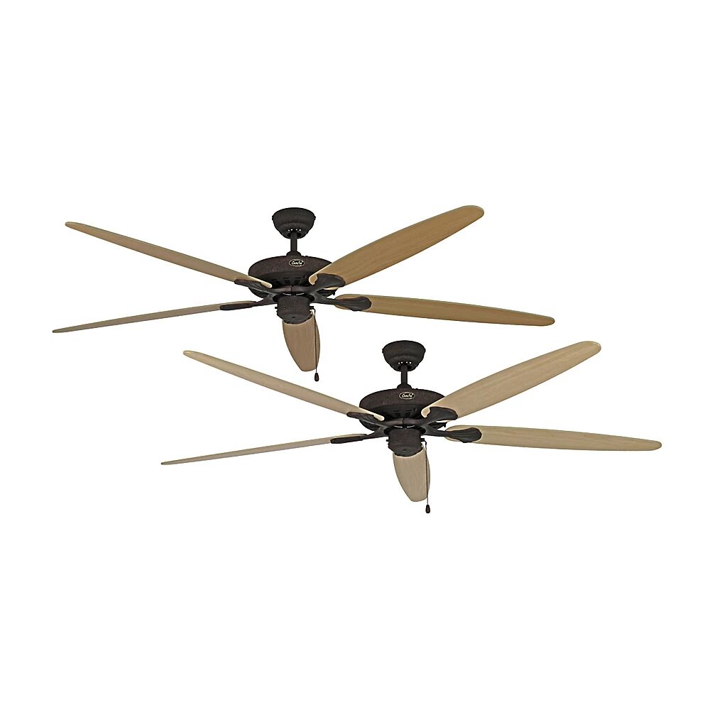 Deckenventilator CLASSIC ROYAL Rotorblatt-Ø 1800 mm Ahorn / Buche / braun antik / bronze