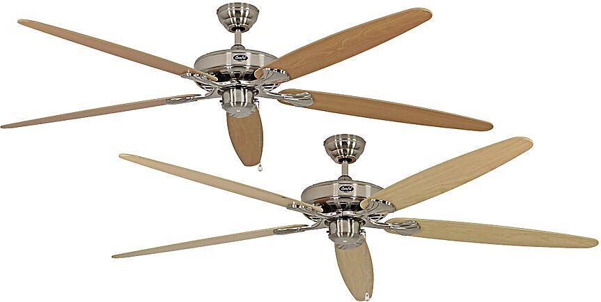 Deckenventilator CLASSIC ROYAL Rotorblatt-Ø 1800 mm Ahorn / Buche / Chrom gebürstet