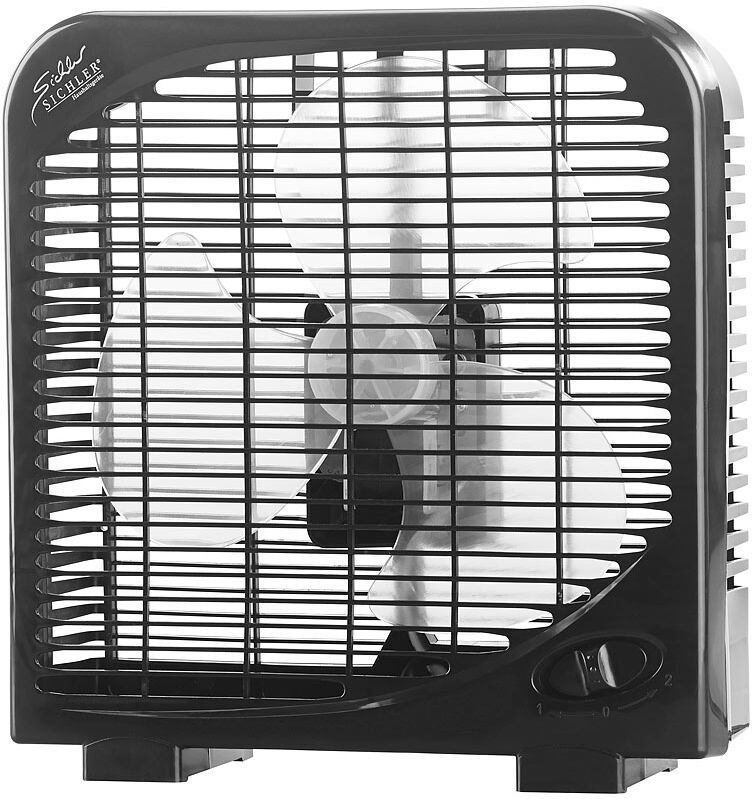 Sichler Haushaltsgeräte Kompakter Tischventilator mit 2 Geschwindigkeiten, 28 W, Ø 20 cm