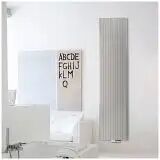 Vasco Alu-Zen Aluminium Heizkörper 52,5 x 180 cm Alu-Zen B: 52,5 T: 11,6 H: 180 cm white fine texture S600 114052180MB0900