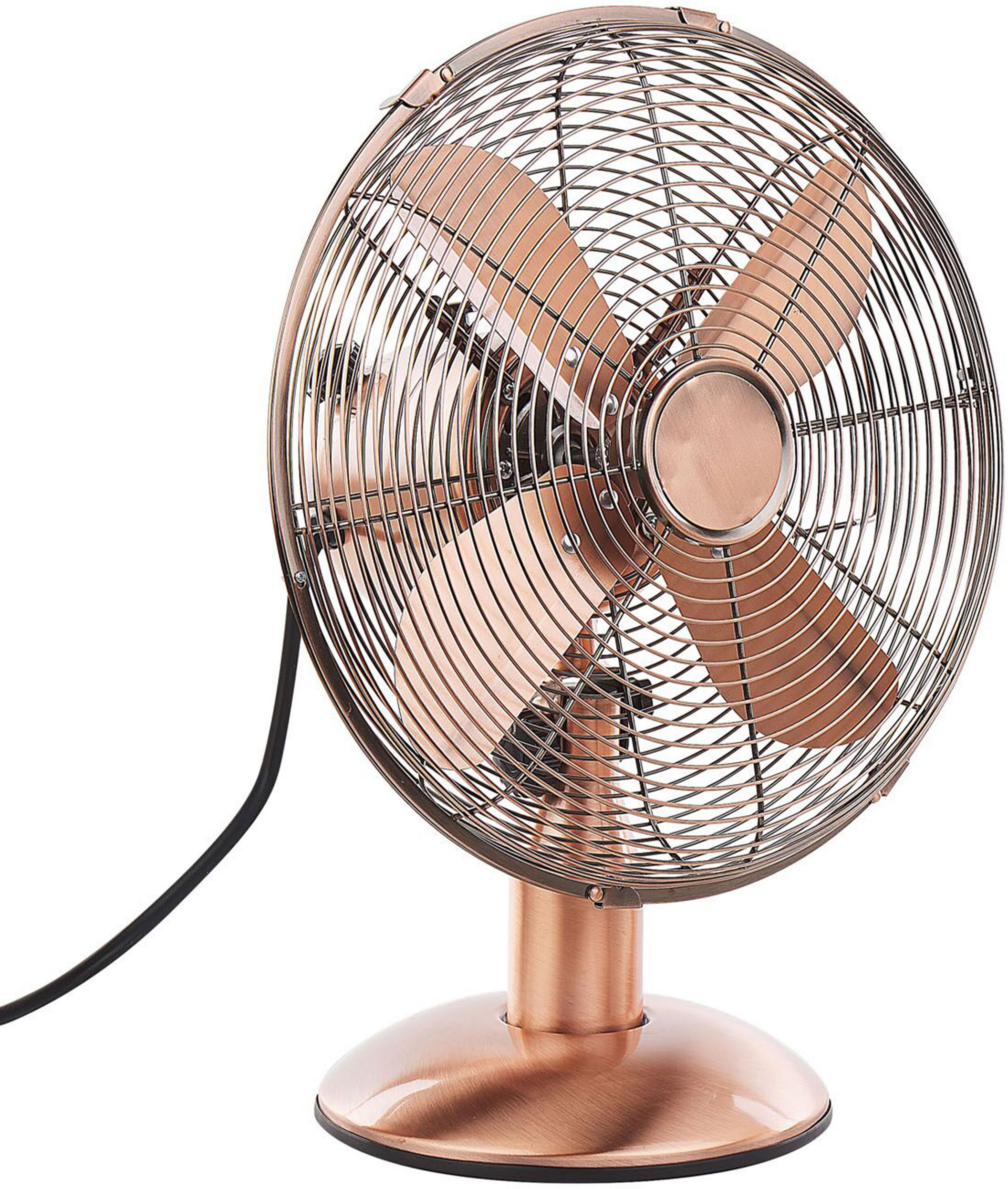 Beliani Stolní ventilátor 42 cm měděný WENSUM