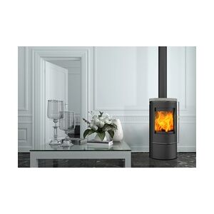 Fireplace KFT Fireplace Kaminofen Rondale Speckstein Speckstein, schwarz, 5 kW