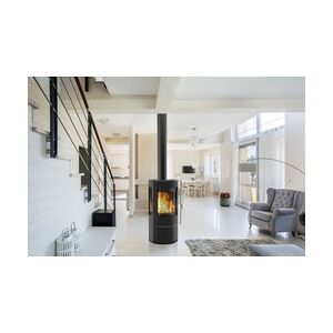 Fireplace KFT Fireplace Kaminofen Amarant Stahl/Glas, schwarz, 5 kW
