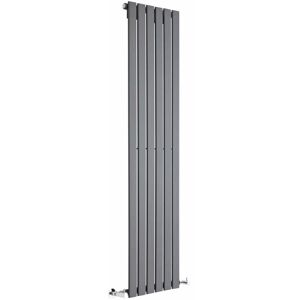 HUDSON REED Design Heizkörper Delta - Vertikal Anthrazit - 1600mm x 420mm Einlagig - 881 Watt