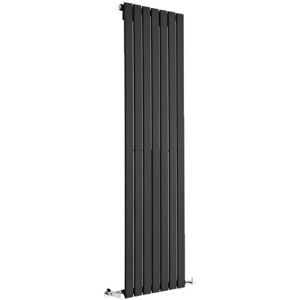 HUDSON REED Design Heizkörper Delta - Vertikal Schwarz - 1600mm x 490mm Einlagig - 1028 Watt