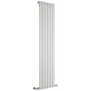 Hudson Reed - Design Heizkörper Delta - Vertikal Weiß - 1600mm x 420mm Einlagig - 881 Watt