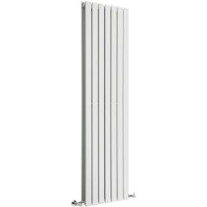 Hudson Reed - Design Heizkörper Delta - Vertikal Weiß - 1600mm x 490mm Doppellagig - 1542 Watt