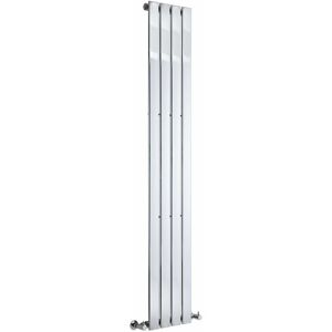 HUDSON REED Design Heizkörper Delta - Vertikal Chrom - 1800mm x 300mm Doppellagig - 440 Watt