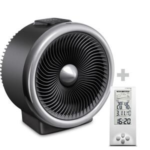 Trotec 2-in-1 Heizlüfter, Ventilator TFH 2000 E + Design-Wetterstation BZ06