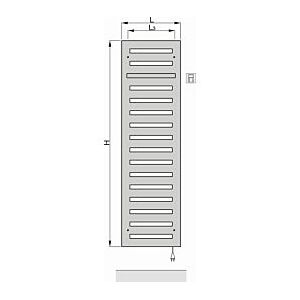 Zehnder Metropolitan Bar Design-Elektroheizkörper ZM1Z1660GB00020 MEPE-180-060/GD, 1750 x 600 mm, beige grey