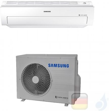 Samsung Gewerbeklimaanlagen Mono Split Wand Wand Hohe Effizienz Einzelphase Gas R-410A 24000 Btu 7.1 kW WiFi Optional A++ A+