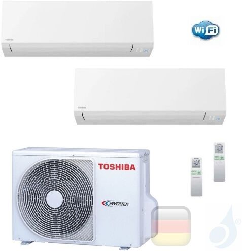 Toshiba Klimaanlagen Duo Split Wand 5000+7000 Btu R-32 Shorai Edge Wifi M05N4KVSG B07N4KVSG 2M10U2AVG A++ A+ 1.5+2.0 kW