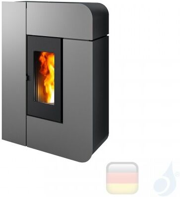 MCZ Pelletöfen serie Alea Air 7 S1 7.2 kW metal Silber 7120006 Fernbedienung A+