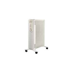 ADAX Oliefyldte gulvradiator 230V med termostat og 3 effekttrin, Nova 20 800W-1200W-2000W, H650 / L470 / D300 MM