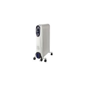 Nedis HTOI30WT11 - Olie radiator - gulvstående - 2500 W - hvid