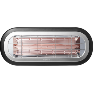 Wishco Mini Terrassevarmer 2000w, Sort  Sort