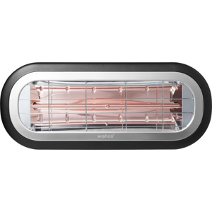 Wishco Mini Terrassevarmer 2000w, Sort  Sort