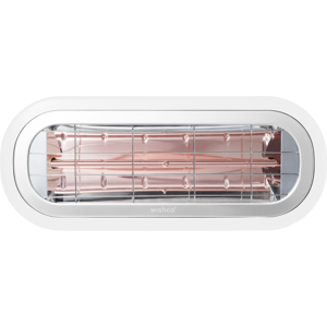 Wishco Mini Terrassevarmer 1500w, Hvid  Hvid