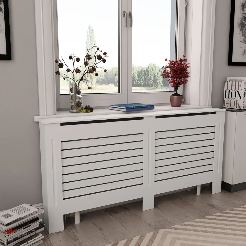 vidaXL radiatorskjulere 2 stk. 172 x 19 x 81,5 cm MDF hvid