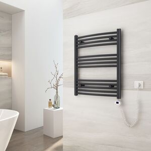 EMKE Radiador Toallero Eléctrico para Baño, Secatoallas eléctrico con  termostato, Blanco 300 vatios 75x60cm