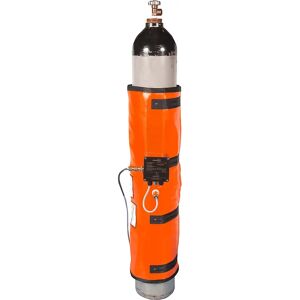 kaiserkraft Forro calefactor para bombonas de gas ATEX PRO, Ø 230 mm, 285 W, termostato, silicona, máx. 85 °C, IP54