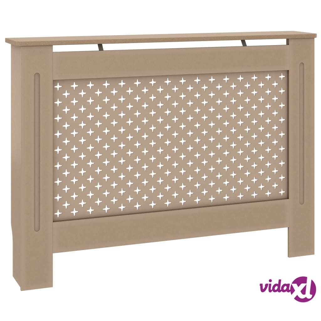 vidaXL Lämpöpatterin suoja 112x19x81 cm MDF