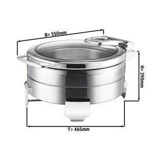 GGM GASTRO - Chauffe-Plat en inox - 5,7 litres – Rond