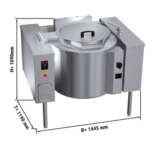 GGM GASTRO - Chaudière à gaz basculante - 150 litres - 21 kW - Chauffage indirect