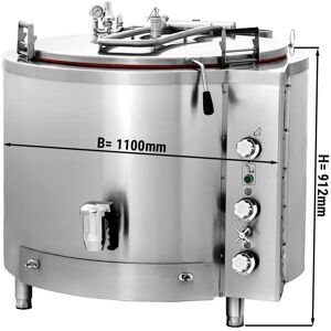 GGM Gastro - Chaudiere a gaz - 300 litres - 40 kW - Chauffage indirect Argent