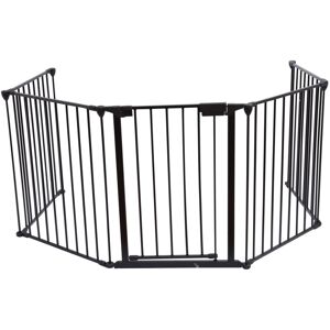 - B101201 Barrière de sécurité grille de protection pour enfants pour cheminée et escaliers longeur totale 3 mètres