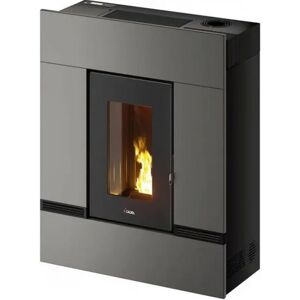 Poêle à granulés 12kw acier bronze Cadel 7021034 - noir - Publicité