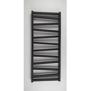 STANO Radiateur sèche-serviettes eau chaude design CYRKA 97 x 50 cm noir mat