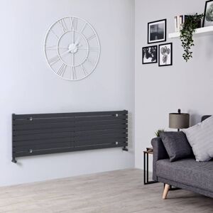 Hudson Reed Radiateur Design Horizontal Anthracite Sloane 47,2cm x 160cm x 5,4cm 1043 Watts - Publicité