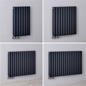 Radiateur design horizontal – 63,5 cm – Anthracite – Choix de largeurs - Vitality Caldae