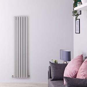 Hudson Reed Radiateur design vertical – Argent – 160 cm x 35,4 cm – Double rangs – Sloane - Publicité