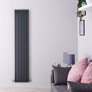 Hudson Reed Radiateur design vertical – Anthracite – 178 cm x 35,4 cm – Double rangs – Sloane - Publicité