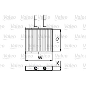 Valeo Échangeur de chaleur, chauffage intérieur VALEO 812442