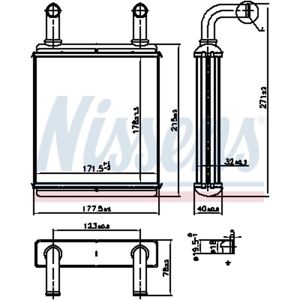 Nissens Échangeur de chaleur, chauffage intérieur NISSENS 707225