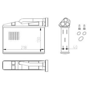 Nrf Échangeur de chaleur, chauffage intérieur NRF 54409