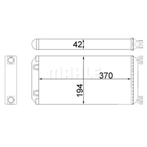 Mahle Échangeur de chaleur, chauffage intérieur MAHLE AH 130 000S