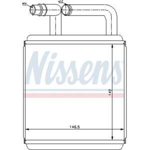 Nissens Échangeur de chaleur, chauffage intérieur NISSENS 77618