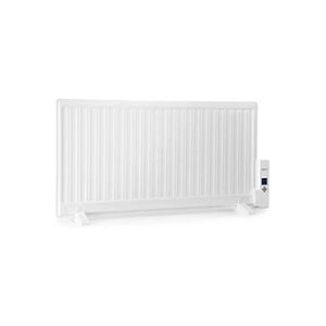 ONECONCEPT Wallander Radiateur à bain d'huile ultra plat - montage mural ou sur pied - thermostat - 1000W - blanc - Publicité