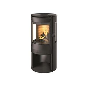 Invicta Poêle à bois acier 8kw anthracite P948837 - Publicité