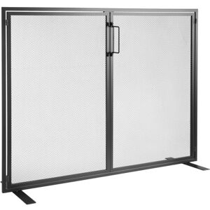 HOMCOM Grille de protection pour cheminée - pare-feu large pour