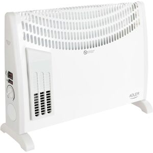 Convecteur à Air Chaud avec Thermostat, Température Réglable, Ventilateur Turbo 2000W Blanc Adler AD7705 - Publicité