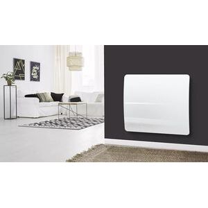 CARRERA 49590 Radiateur à inertie Céramique Verre LCD 1000 W Blanc