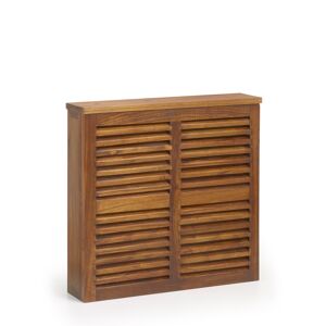 Cache radiateur en bois de mindi marron L 80 cm Marron 80x75x17cm