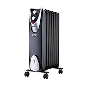 EDM RADIATEUR MODEL 'BLACK EDITION' - OIL-LESS - (8 ELEMENTS) - 1500W - EDM